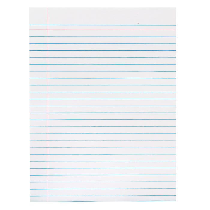 School Smart Theme Paper with Margin, 8 x 10-1/2 Inches, 500 Sheets