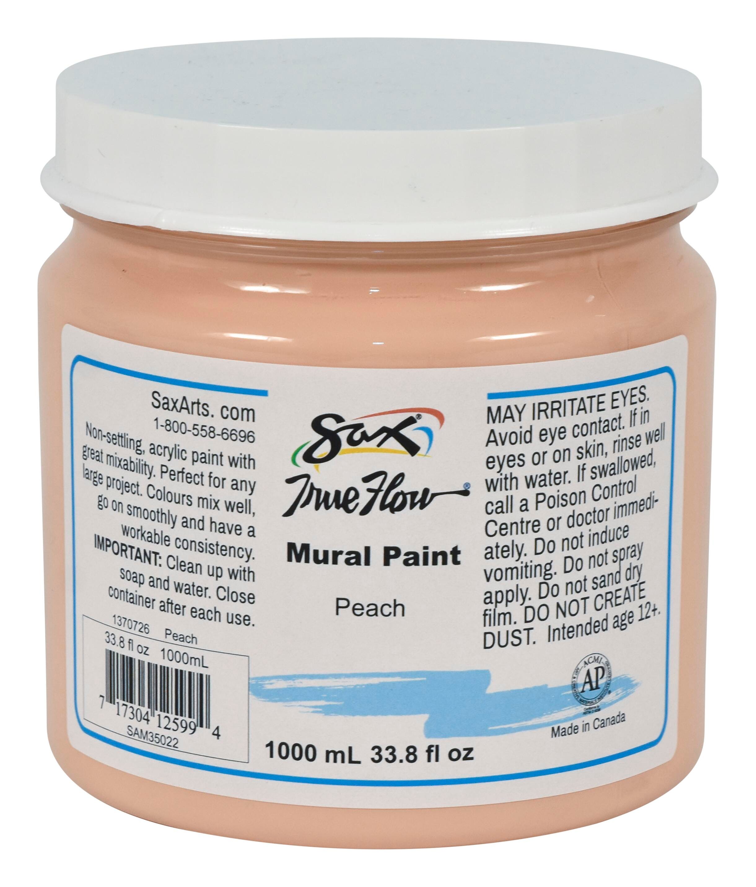 Sax Acrylic Mural Paint, 33.8 Ounces, Peach 1370726