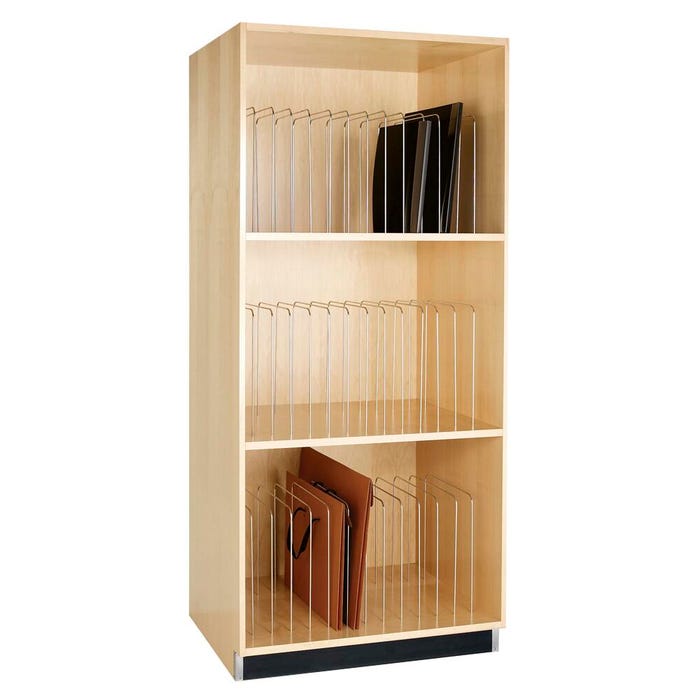 Diversified Spaces Portfolio Cabinet, 36 x 30 x 84 Inches, Maple