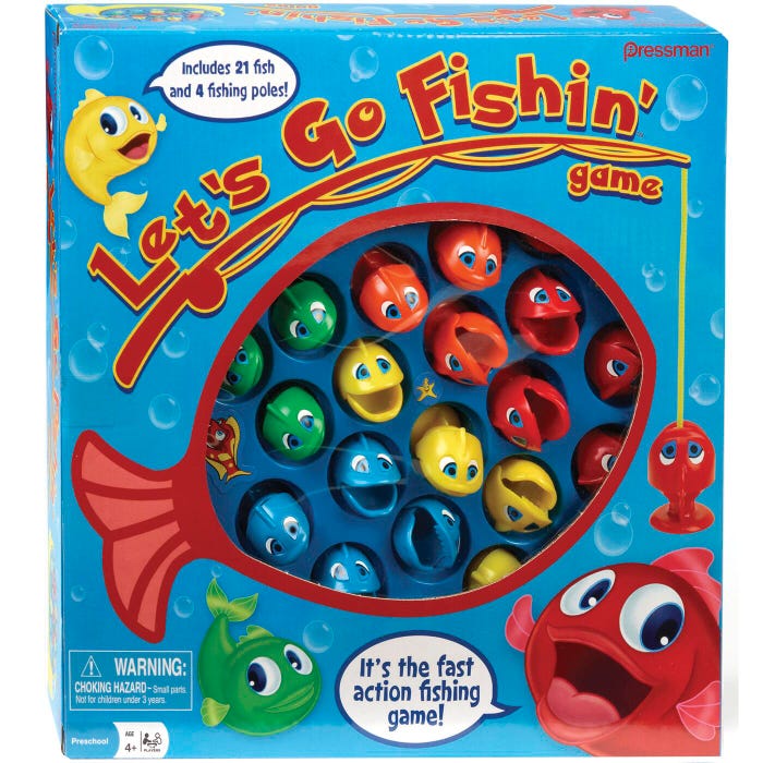 Pressman Lets Go Fishing Game