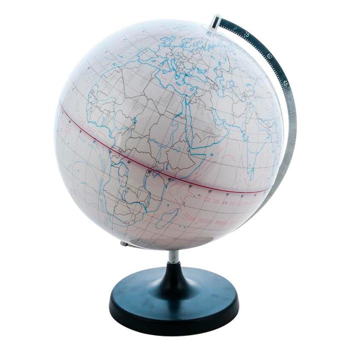 Eisco Labs Dry Erase Globe, Write On / Wipe Off