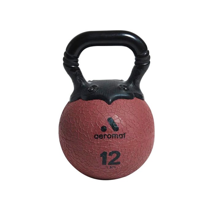Aeromat Elite 12 lb Kettlebell, Maroon