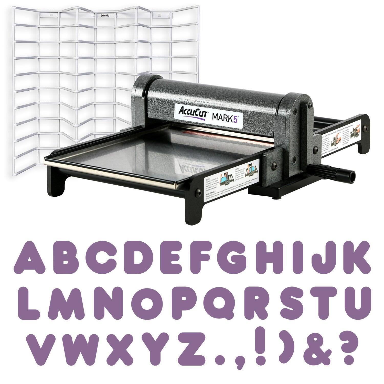 Image for AccuCut Mark 5 Marshmallow Alphabet Dies Starter Set, Uppercase, 5 Inch from School Specialty