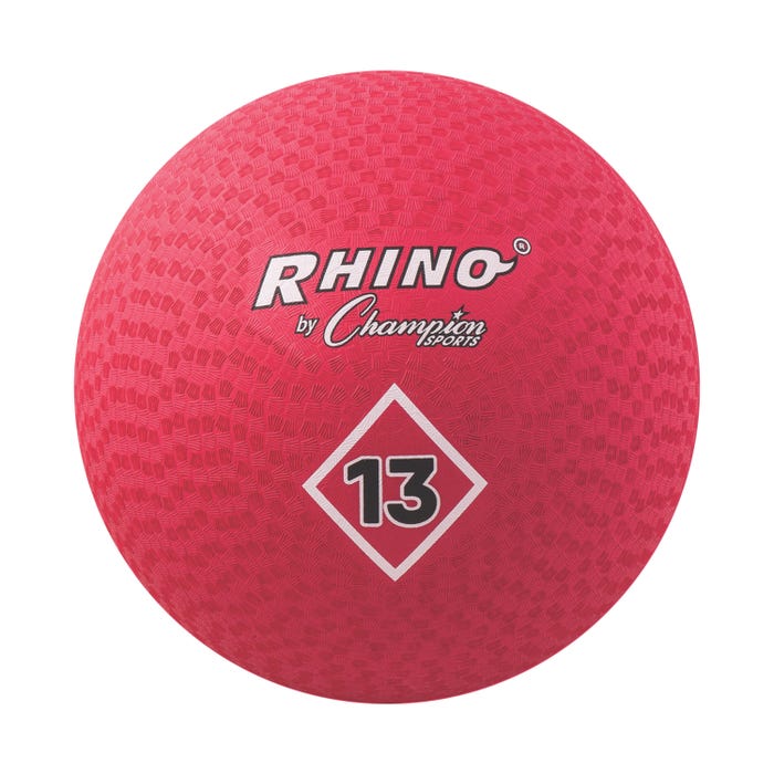 Champion Sports Playground Ball, 13 Inches, Red