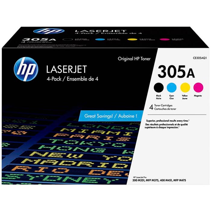 HP 305A Ink Cartridge, CE305AQ1, Multi-Color