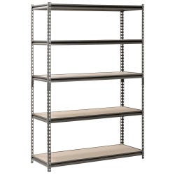 Sandusky Lee Boltless Steel Shelving, 48 x 18 x 72 Inches, Silver Vein 1591320