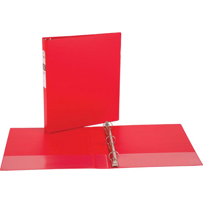 Avery Economy Binder, 1 Inch Round Ring, Red
