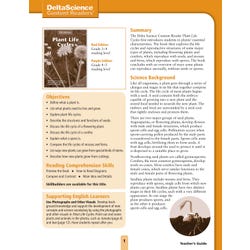 Delta Science Content Readers Plant Life Cycles Red and Purple Teacher's Guide, Item Number 1278152