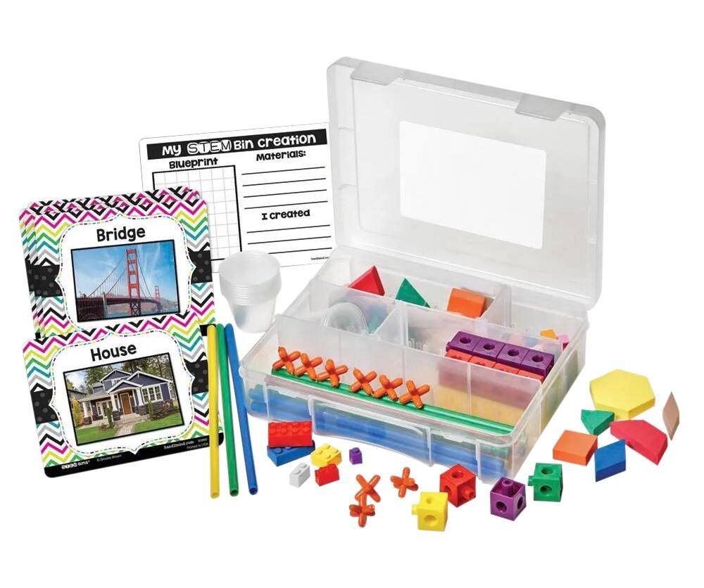 Image for Hand2Mind STEM Bins Learn & Play Pack, Single Pack, Grades K to 5 from School Specialty