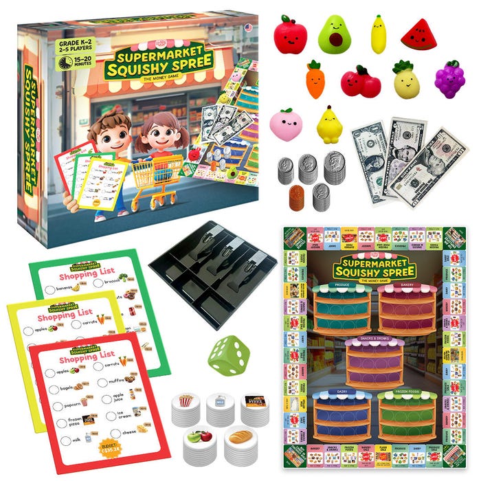 The Fidget Game Supermarket Squishy Spree, Grades K to 2