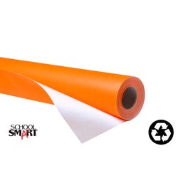 School Smart Fade-Resistant Art Paper Roll, 48 Inches x 60 Feet, Orange