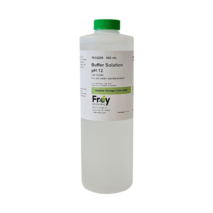Frey Scientific Buffer Solution, pH 12.00, Lab Grade, 500mL