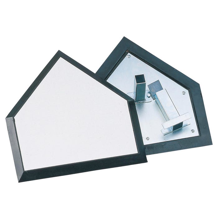 Champion Sports Pro Anchor Home Plate, White and Black