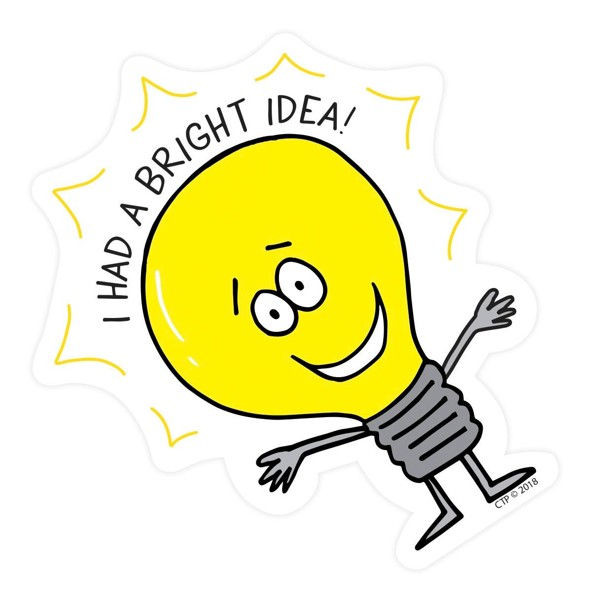 Creative Teaching Press So Much Pun! Bright Idea Reward Badge, Item Number 2003442
