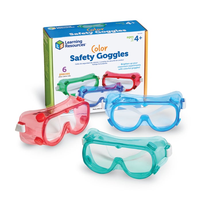 Learning Resources Colored Safety Goggles, Assorted Colors, Set of 6