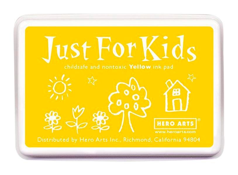 Image for Hero Arts Just For Kids Ink Pad, 3-3/4 x 2-1/4 Inches, Yellow from School Specialty