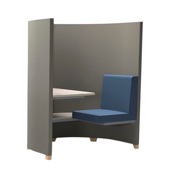 Classroom Select Privacy Pod with Power, Left Side, 62 Inches