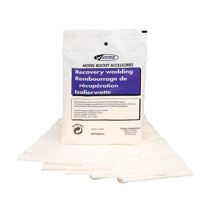 Estes Model Rocket Recovery Wadding