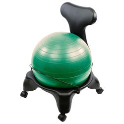 CanDo Plastic Ball Chair with Adult Back Size, 22 x 26 x 32 Inches 4000762
