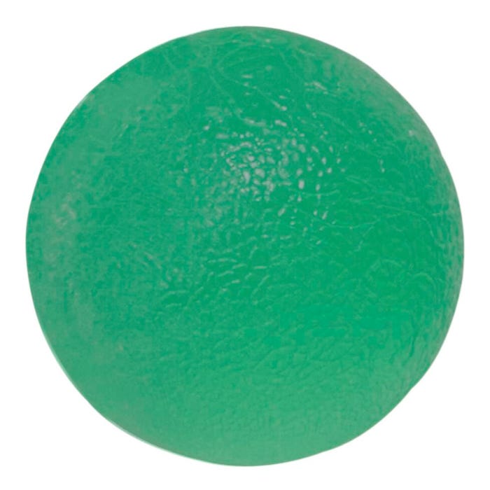 CanDo Gel Squeeze Ball, Standard Circular, Green, Medium Resistance