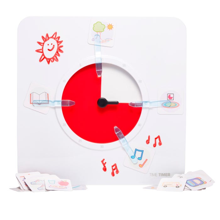 Time Timer Original 8 Inch + Visual Scheduler