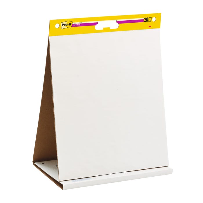 Post-it Self-Stick Easel Pad and Dry Erase Board, 20 x 23 Inches, Unruled, 20 Sheets