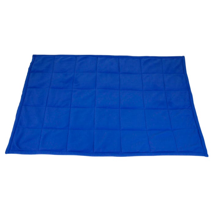 Abilitations Fleece Weighted Blanket, Small, Pounds, Blue