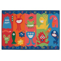 Carpets for Kids KID$Value Alphabet Monsters Carpet, 4 x 6 Feet, Rectangle, Multicolored 1536804