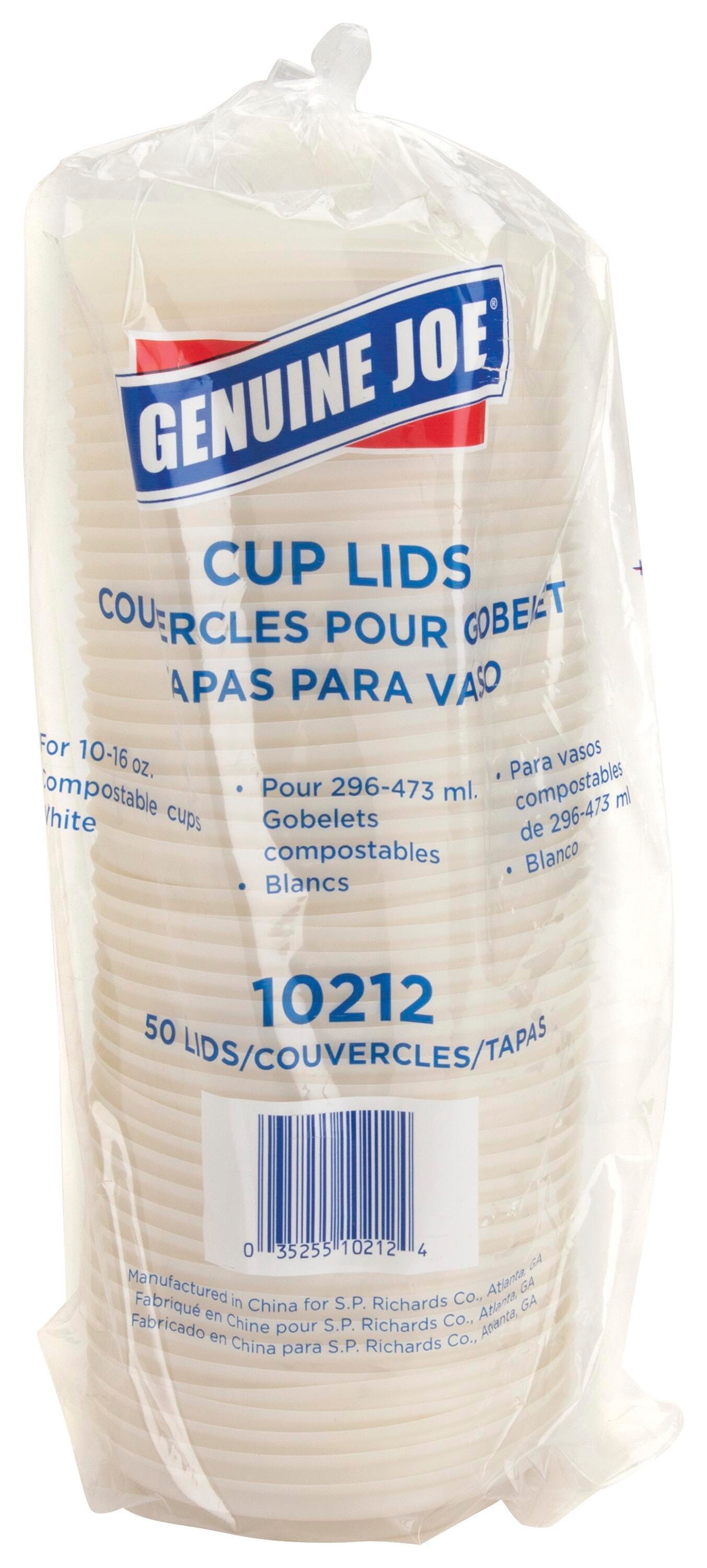 Genuine Joe Vented Hot Cup Lid, Pack of 50, Item Number 1536974