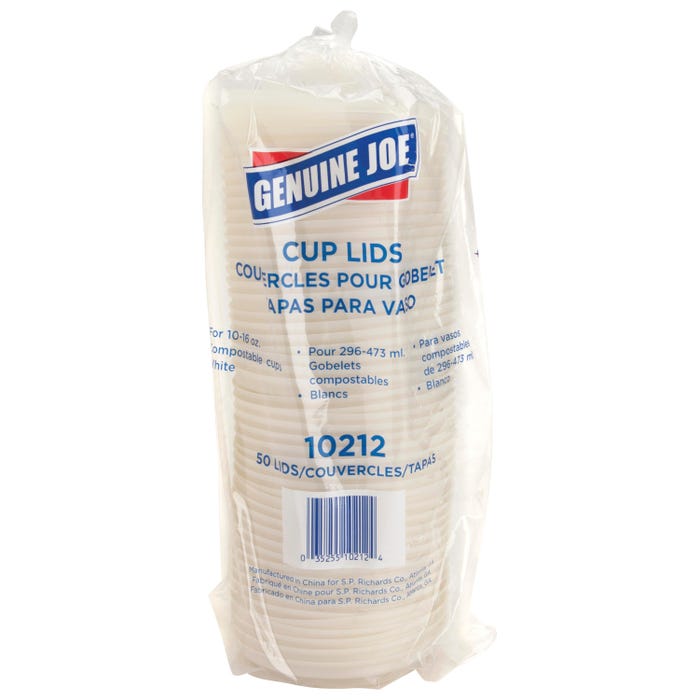 Genuine Joe Vented Hot Cup Lid, Pack of 50
