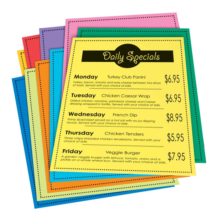 Pacon Premium Tagboard, 8-1/2 x 11 Inches, 10 Color Bright Assortment, 50 Sheets