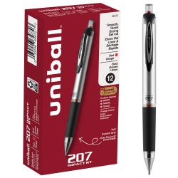 uniball 207 Impact RT, 1.0 mm, Red, Pack of 12 2102508