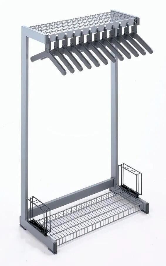 Magnuson Office Rak Steel Coat Rack with 12 Hangers, 36 x 18 x 60 Inches 4002170