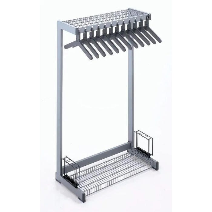 Magnuson Office Rak Steel Coat Rack with 12 Hangers, 36 x 18 x 60 Inches