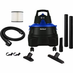 DieHard Vacuum, Wet/Dry, 6 Gallon, 4-1/2 Horsepower 2146046