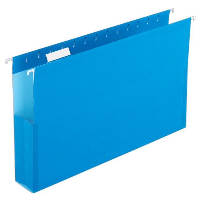 Pendaflex SureHook Hanging File Folders, Legal Size, 2 Inch Expansion, Blue, Pack of 25