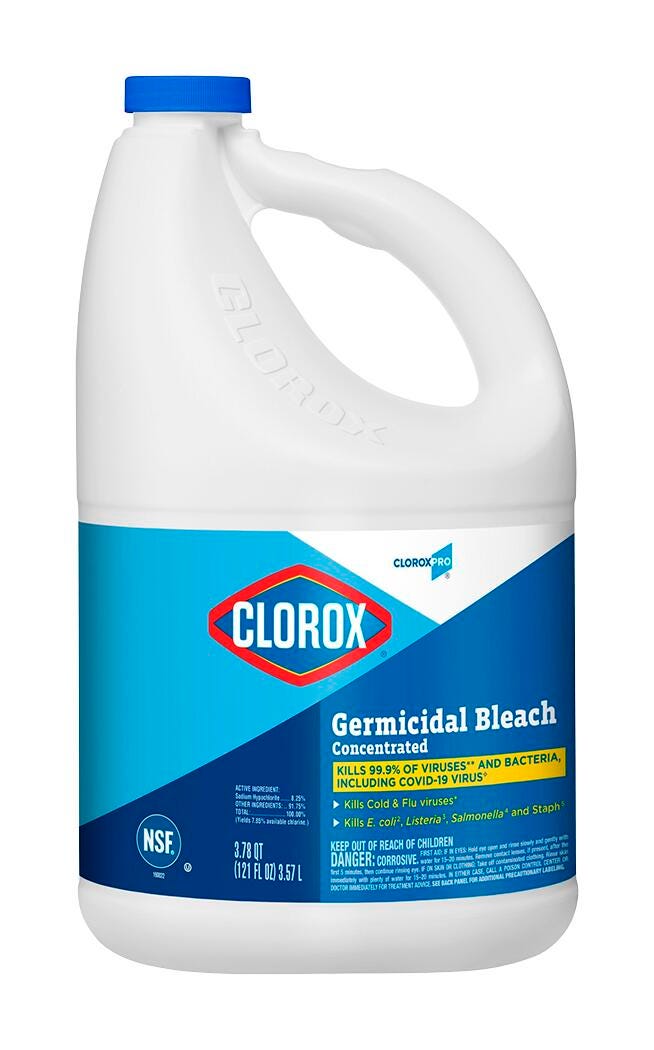 Image for Clorox Concentrated Germicidal Bleach, 121 Ounces from School Specialty