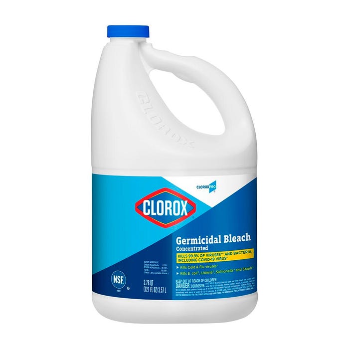 Clorox Concentrated Germicidal Bleach, 121 Ounces