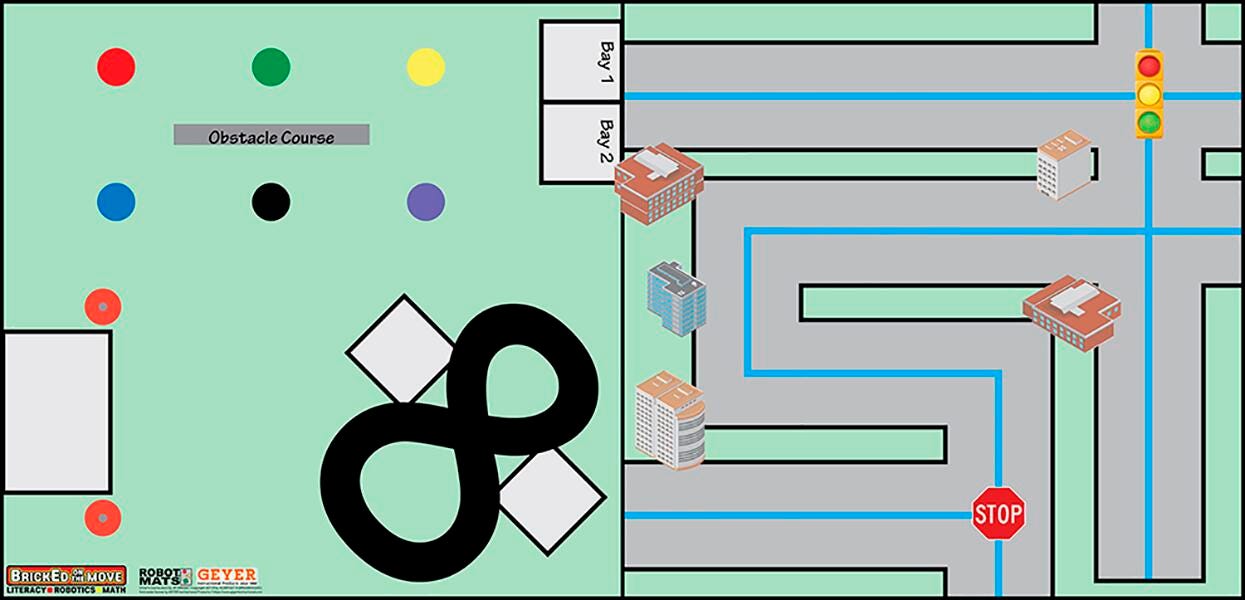 Geyer Instructional BrickEd Drivers Course Challenge Mat 2024752