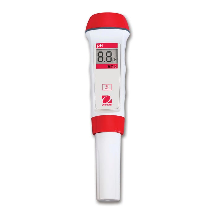 Ohaus ST10 pH Pen Meter, 0.1 pH Resolution, 0.1 pH Accuracy