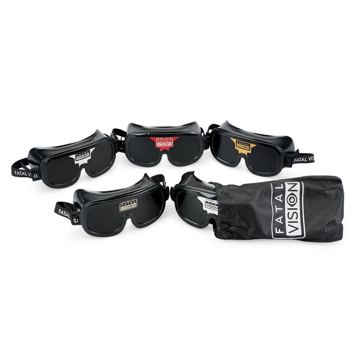 Image for Fatal Vision® Goggles - Shaded Assortment Pack of 5 from School Specialty