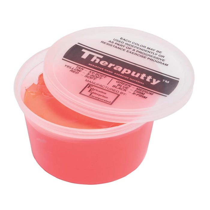 CanDo Antimicrobial Theraputty, Soft, 1 Pound, Red