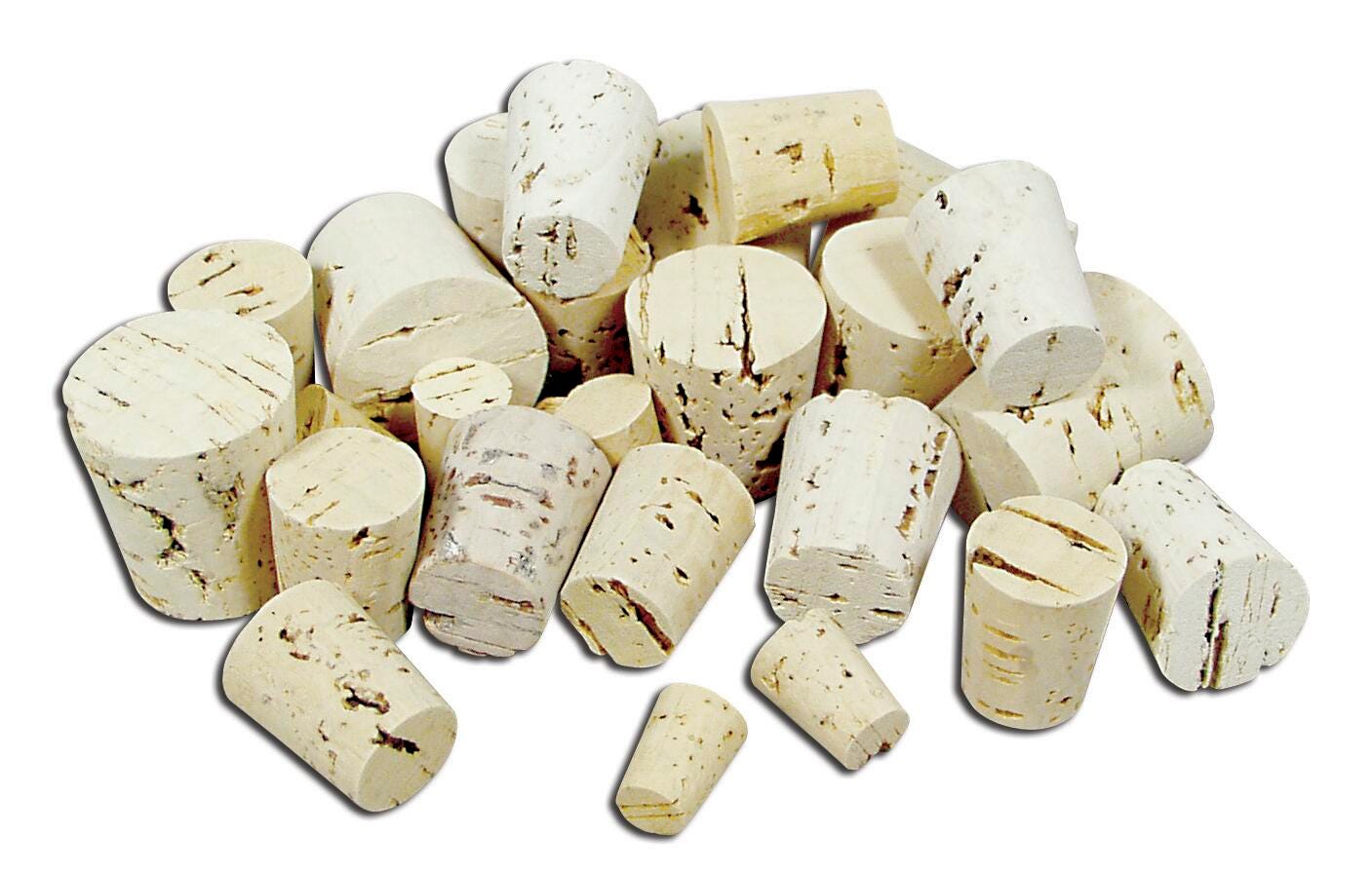 Frey Scientific Bulk Cork Assortment - Assorted Sizes - Pack of 100, Item Number 569477