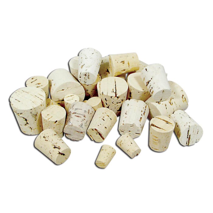 Frey Scientific Bulk Cork Assortment - Assorted Sizes - Pack of 100