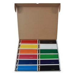 Image for School Smart Colored Pencils Classroom Pack, 12 Assorted Colors, Pack of 480 from School Specialty