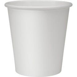 Genuine Joe Disposable Single Wall Hot Cup, 10 oz, Polyurethane Lined/100% Virgin, White, Pack of 50, Item Number 1445632