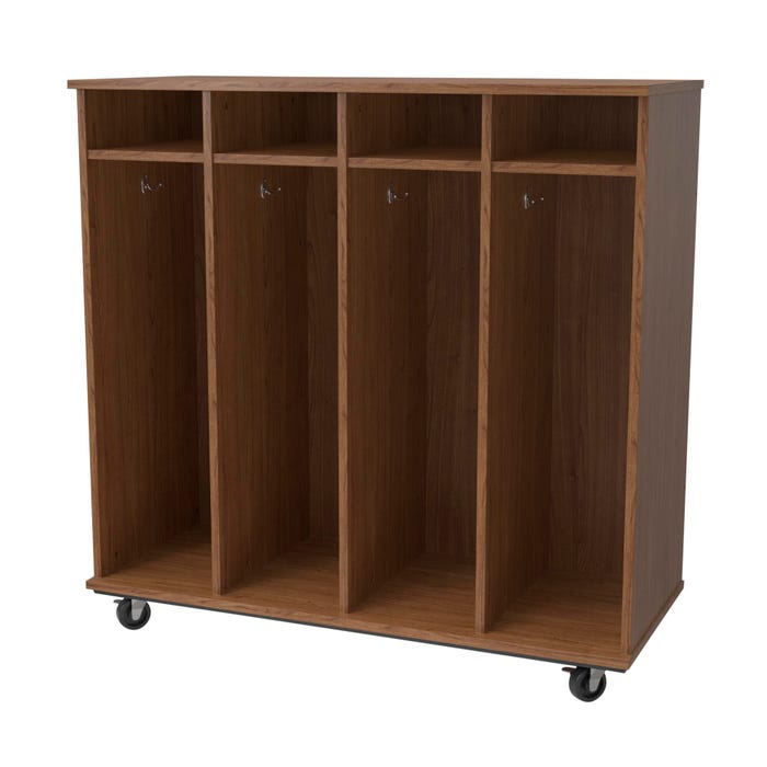 Classroom Select Expanse Series Mobile Locker Cubbies with Top Shelves