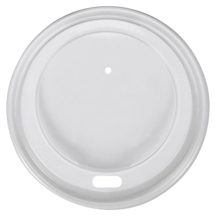 Genuine Joe Protective Rippled Cup Lid, 10 - 16 oz, White, Pack of 50, Carton of 1000
