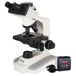 Frey Scientific University Trinocular LED Microscope with Moticam A5, Plan Lens, Item Number 2092350
