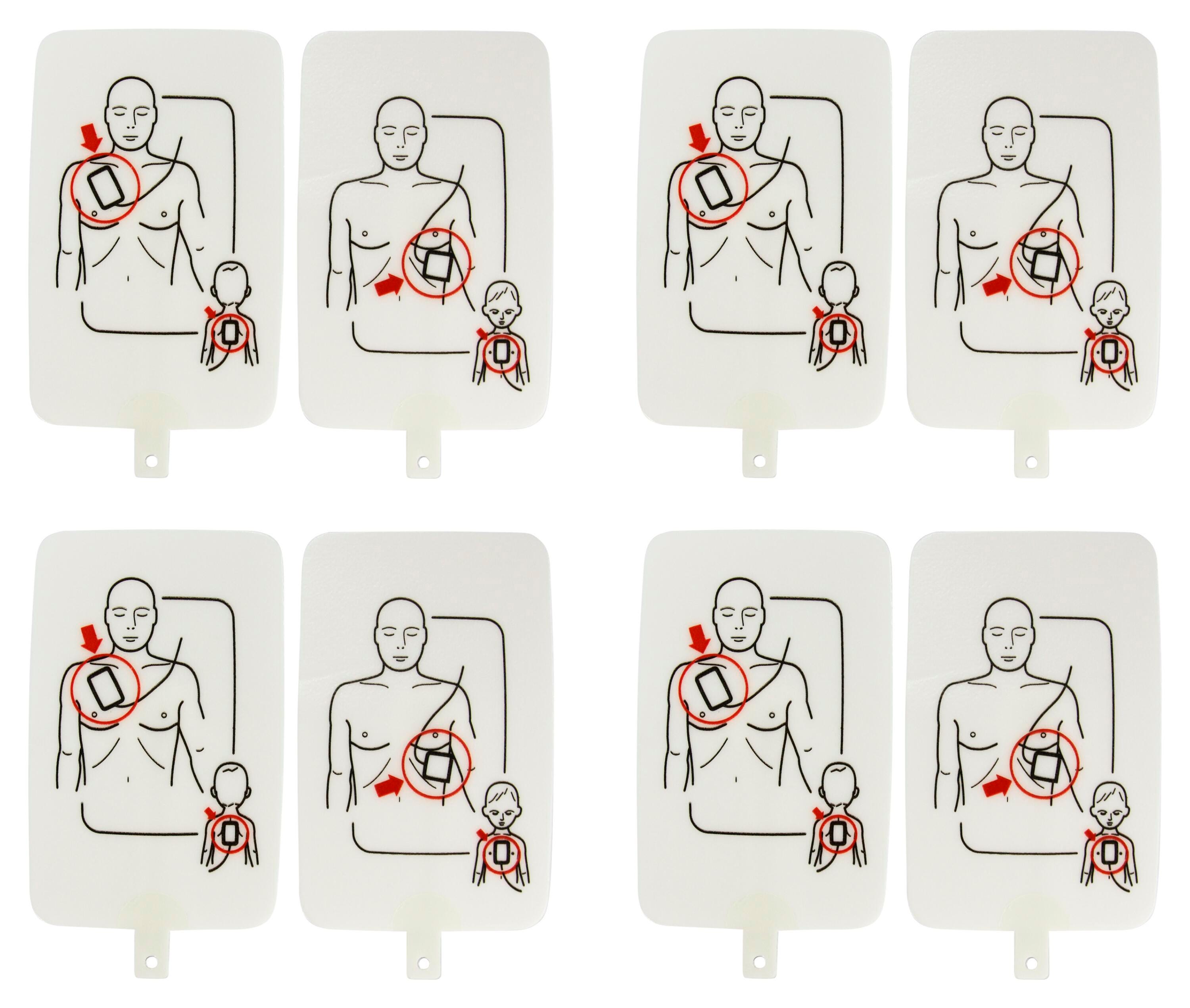 Prestan UltraTrainer AED Trainer Electordes, Adult/Pediatric, Pack of 4 2000781